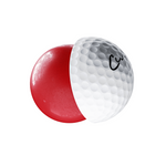 Cut Red Golf Balls 3D