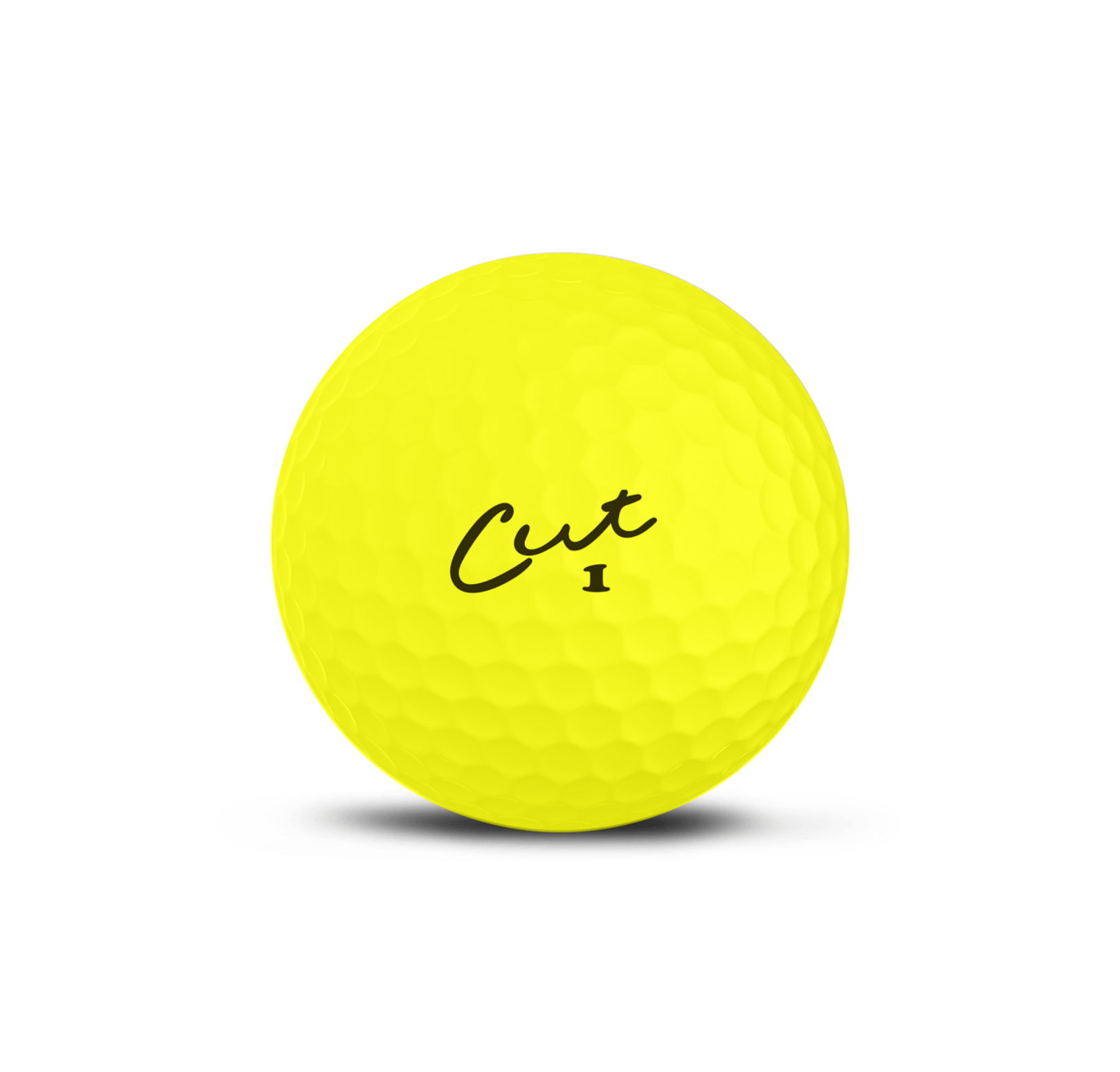Cut Matte Yellow Ball Logo