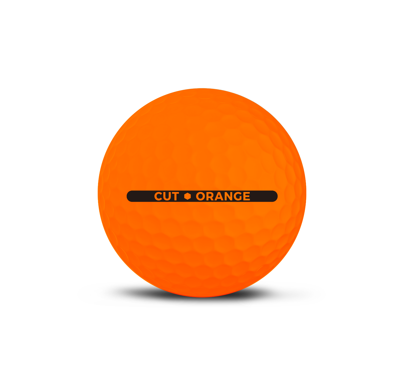 Cut Matte Orange Ball Logo