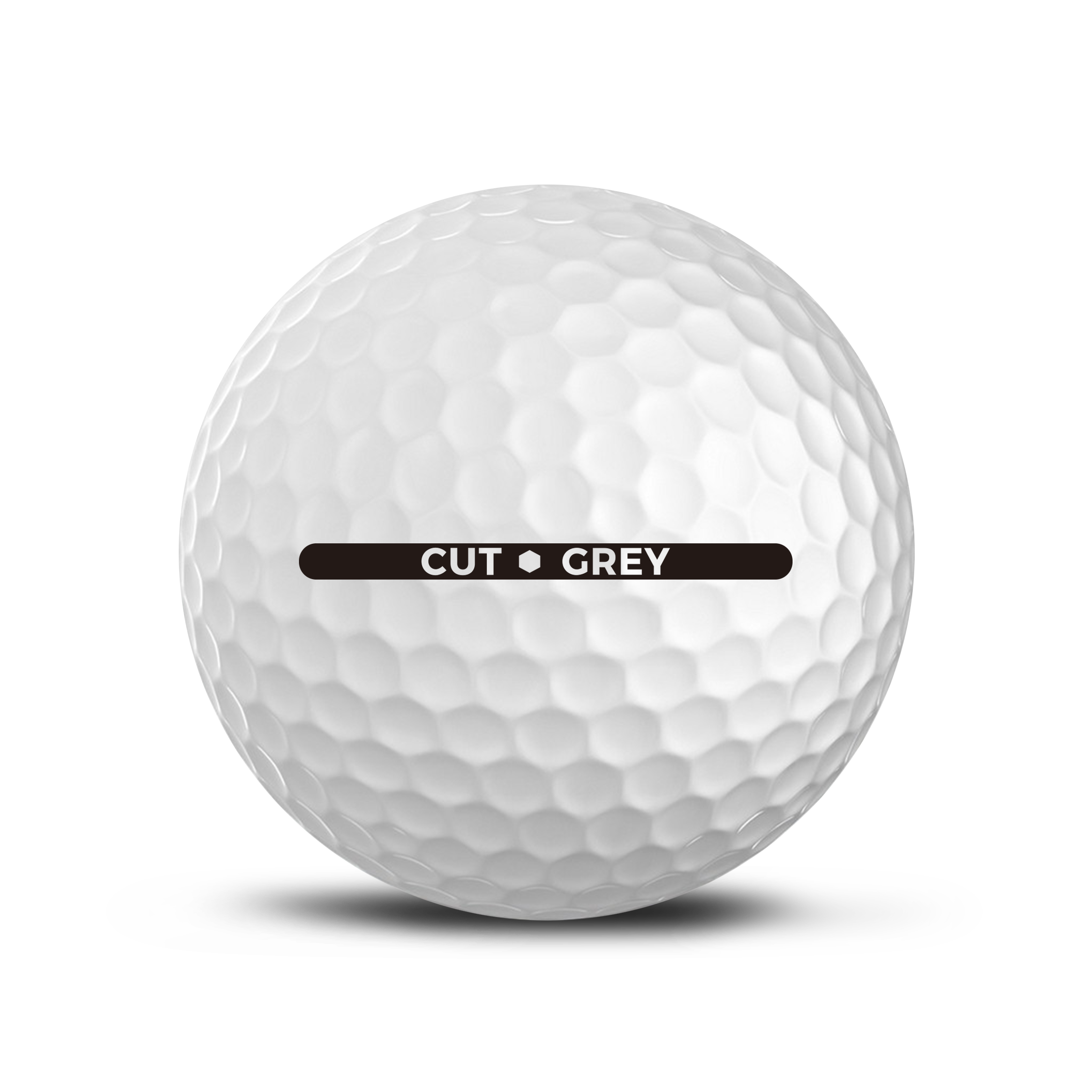 Cut Blue Golf Ball 