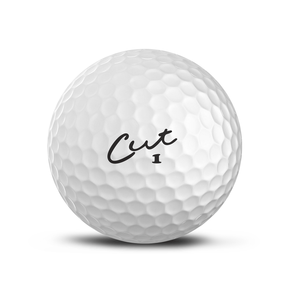 Cut Red Golf Ball Logo