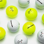 Cut DC Golf Ball White and Yellow Balls