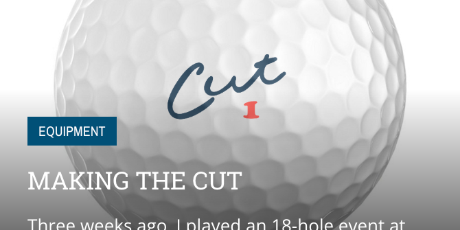 Fore Magazine Cut Golf Ball Closeup Making the Cut