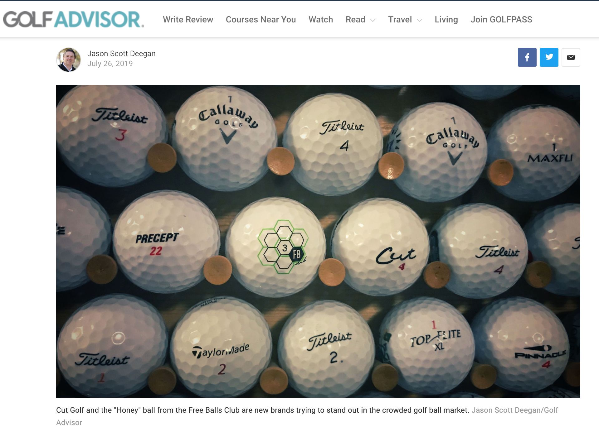 Golf Advisor: "Underdogs: Smaller golf ball companies take on the big boys"