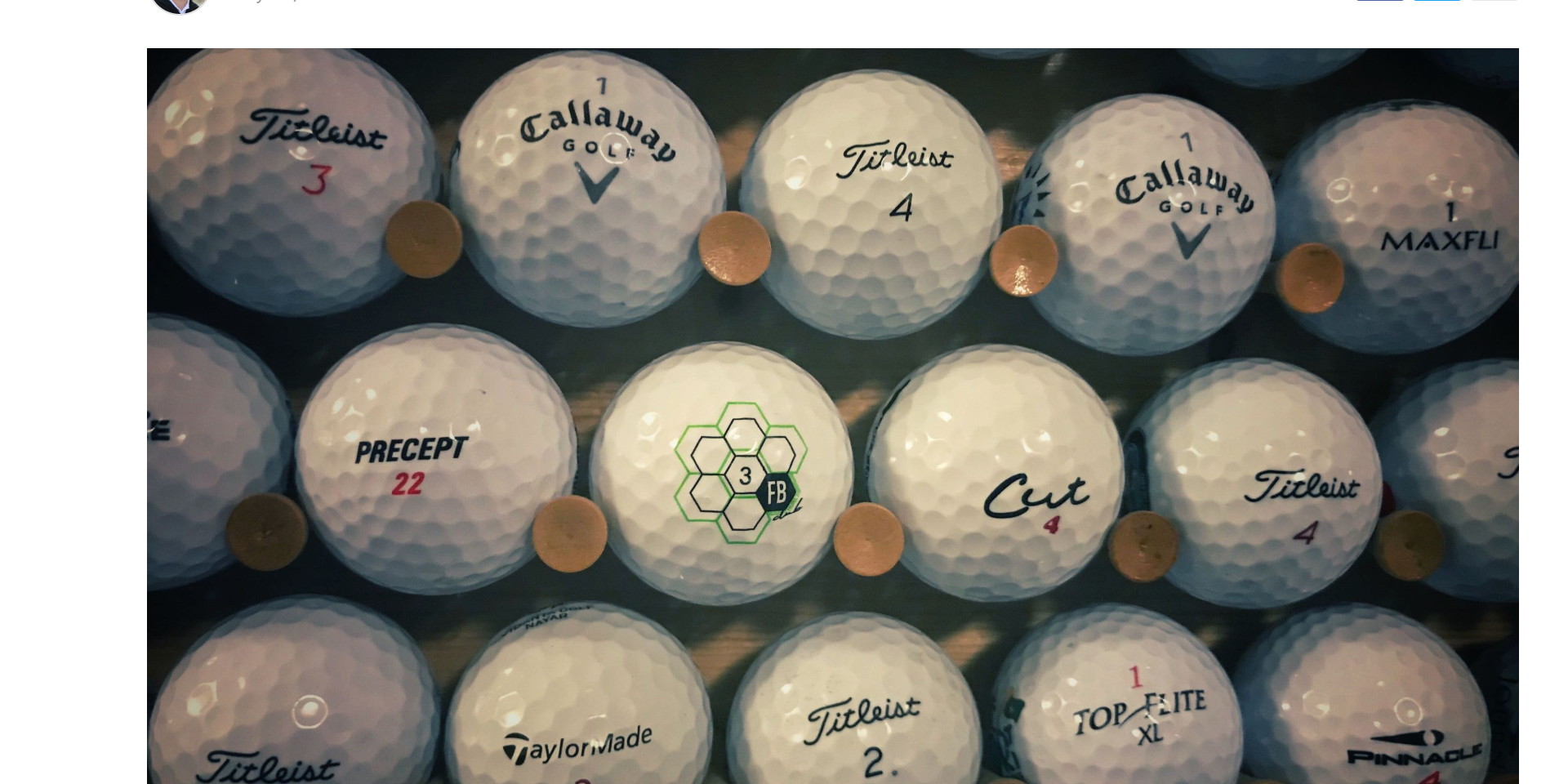 A Bunch of Golf Balls All Together 