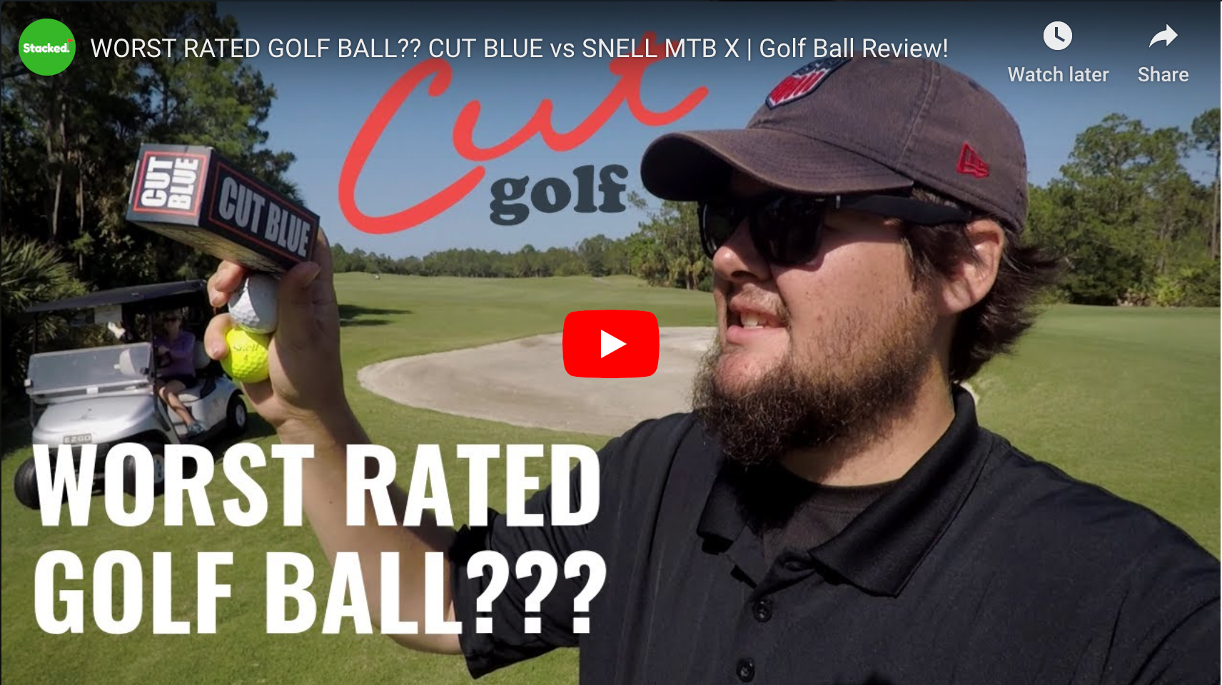 Stacked Golf Review of Cut Blue