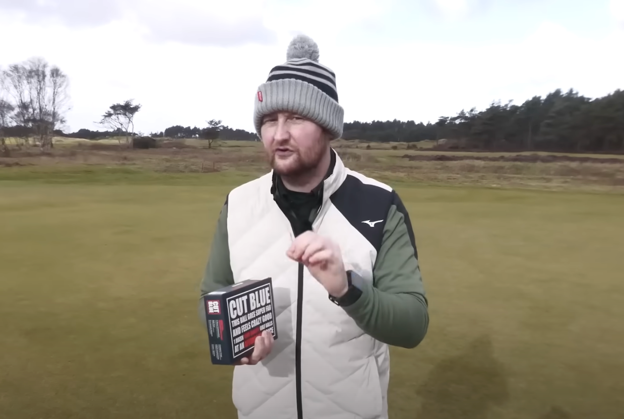 Video Cover Image of Golfer Matt Fryer Reviewing the Cut Blue Ball
